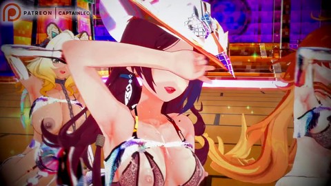 Chasca, la sexy milf rossa di Genshin, si scatenano in una scena hentai da cowgirl