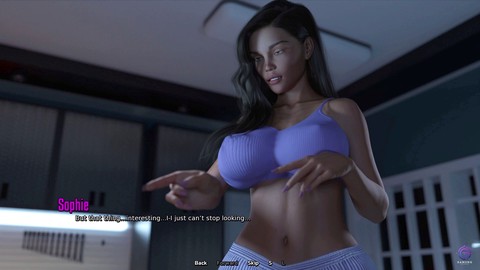Il fratellastro sorpreso a spiare la sorellastra in mutandine provocanti - Film per adulti animato in 3D hentai - La vita nella contea di Santa