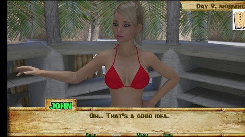 Une blonde plantureuse plonge dans une aventure de roman visuel hentai avec ses grosses seins naturels