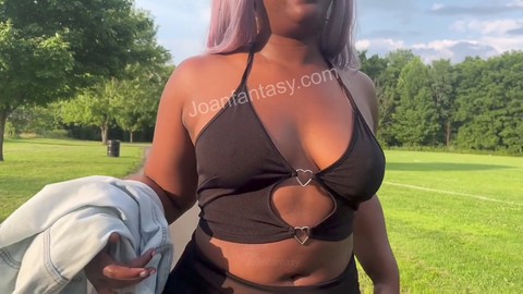 Compilación amateur al aire libre con Joanfantasy en atuendos transparentes