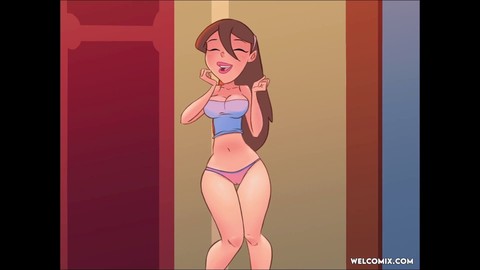 Una noche fría y tormentosa con diversión animada traviesa