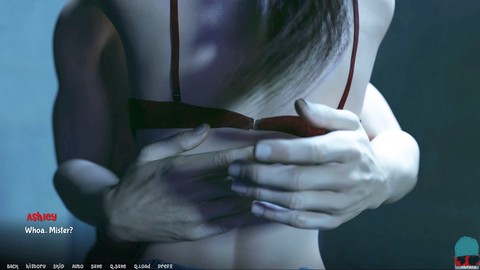 Mamá caliente con un gran trasero en una novela visual en 3D