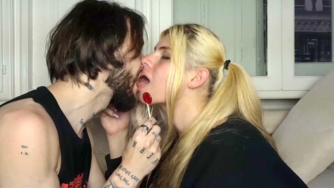 My first encounter with a gorgeous French trans girl Cirilla Freya who deep throats and swallows in the kitchen