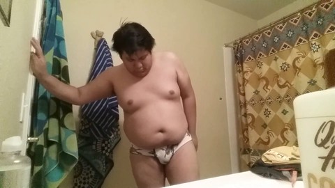 Chubby boy, fat, small cock